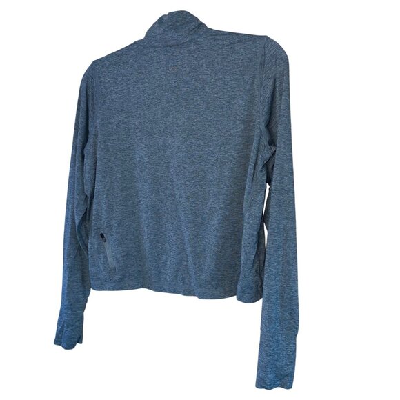 Vuori Womens Size S Gray Cropped Pullover Half Zip Long Sleeves Athletic Top - Picture 2 of 7